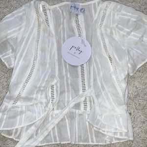 BRAND NEW PRINCESS POLLY Cretans Tie Front Crop